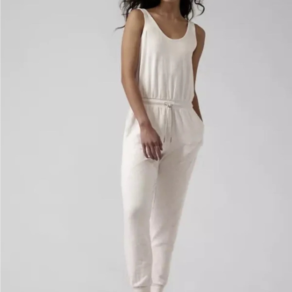 Athleta Balance Cream Jumpsuit